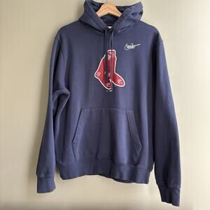 Boston Red Sox Nike M Navy Cooperstown Collection Logo Club Pullover Hoodie MLB